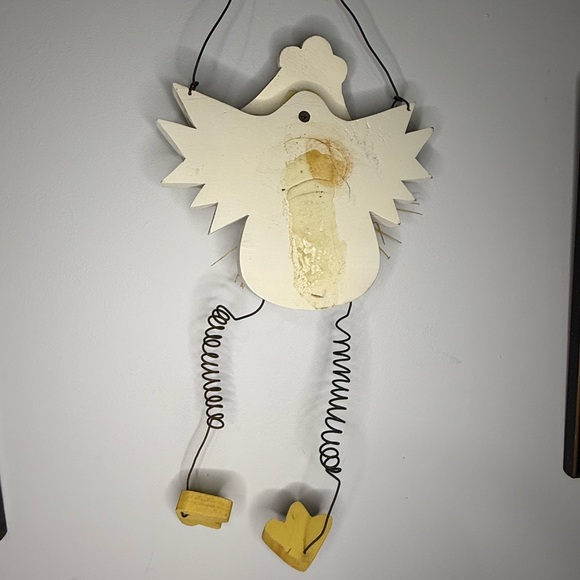 Handmade Wooden Chicken Art - Picture 4 of 6